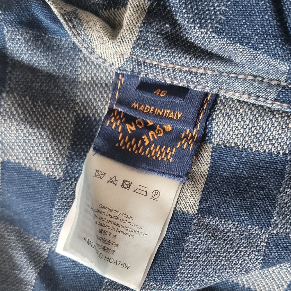 Louis Vuitton Damier Classic Washed Indigo Denim Jacket - Picture 6 of 9